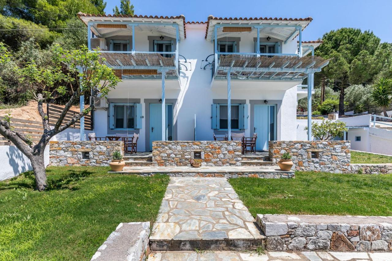 Milia Beach Apartments Paralia Milia Exteriör bild